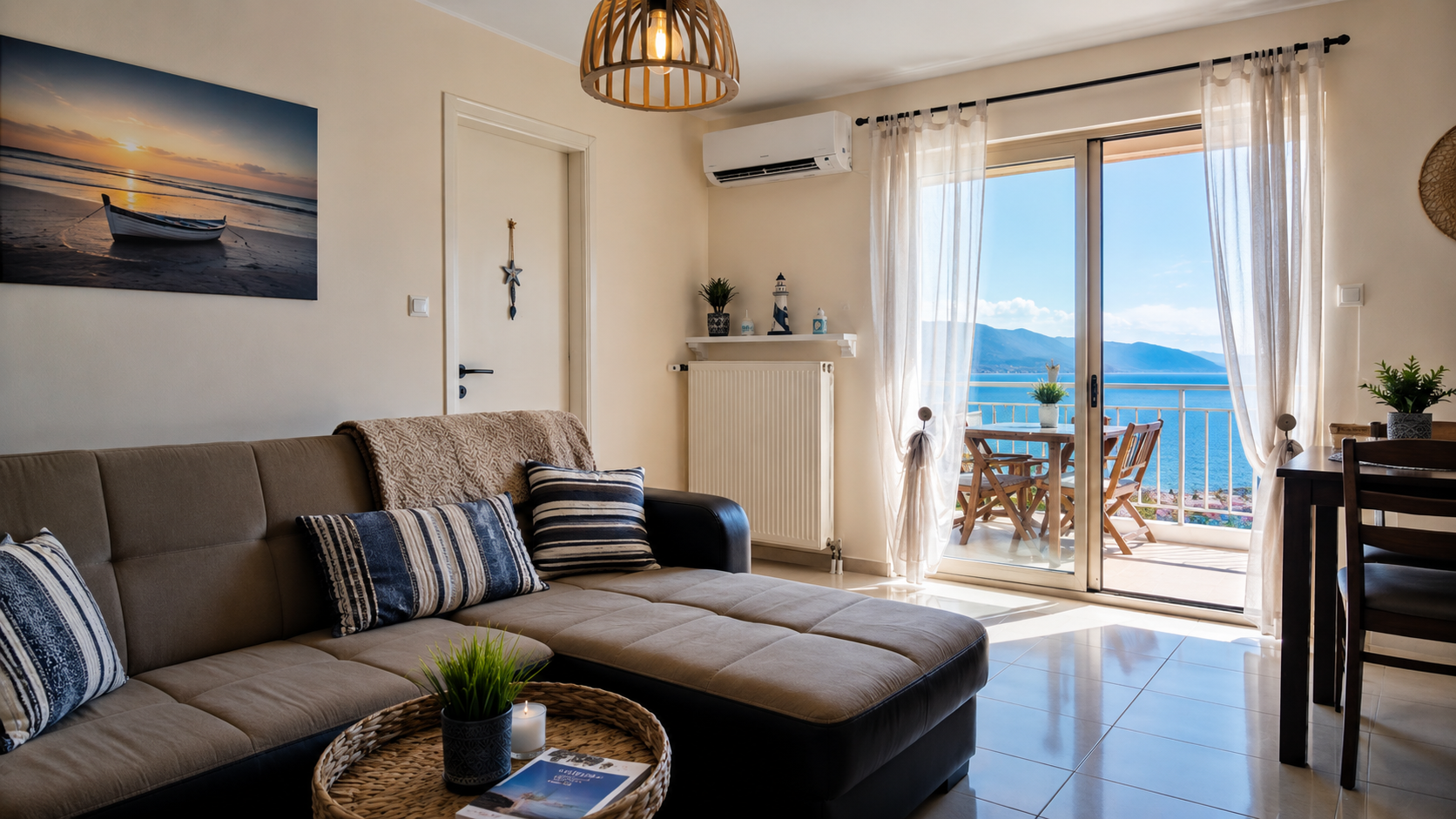 Obývací pokoj KRAKEN Apartment s výhledem